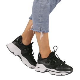 Sorte Lycra sneakers C947