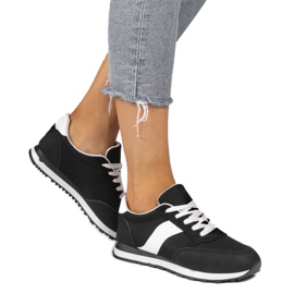 Sorte sneakers sports sneakers 3149 hvid