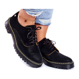 Dame Brogues Oxfords Læder Sort Maciejka 04087-01