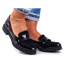 Dame Loafers Lordsy Patent Leather Black Nicole 2589 sort