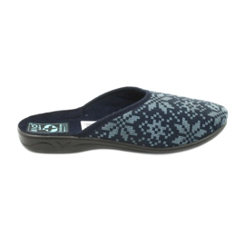 Velour hjemmesko Adanex 25405 Marineblå marine blå
