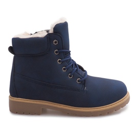 Varm Timberki Bows TL0130-3 Marineblå marine blå