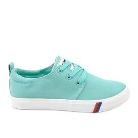 Grønne klassiske kvinders sneakers T-1743