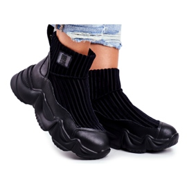 Kvinders høje sportssko Big Star Black GG274607 sort
