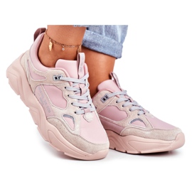 Kvinders sneakers Big Star Pink GG274655 lyserød