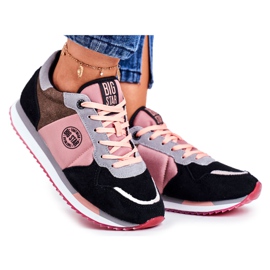Kvinders sportssko Sneakers Big Star GG274458 sort lyserød