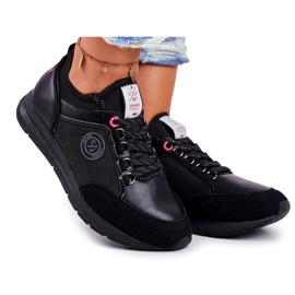 Dame Sportssko Sneakers Cross Jeans Sort GG2R4046C