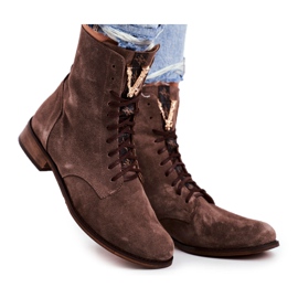 Kvindestøvler Nicole Leather Nubuck Cappuccino 2593 brun