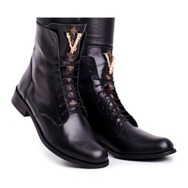 Kvindestøvler Nicole Leather Black 2593 sort