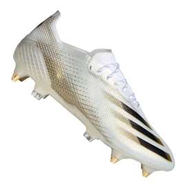 Adidas X Ghosted.1 Sg M EG8260 fodboldstøvler sort, hvid, guld hvid