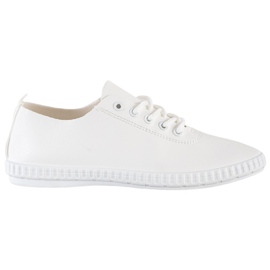 SHELOVET Hvide sneakers med Eco Leather
