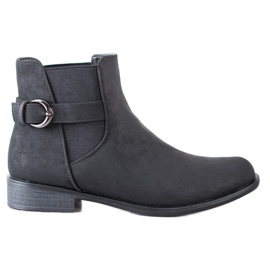 Goodin Slip-on støvler med spænde sort