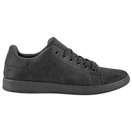 SHELOVET Sort ruskind sneakers