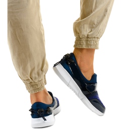 Marineblå slip-on sportssko B120-3 marine blå