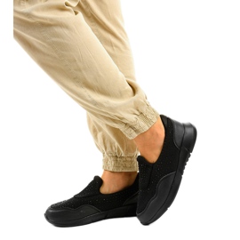 Sort B84 slip-on sportssko