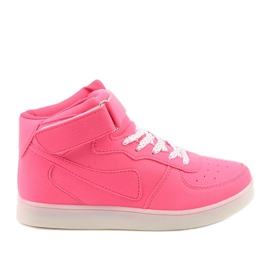 Sabana pink glødende høje sneakers lyserød