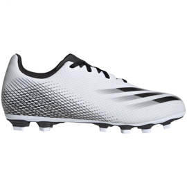 Adidas X GHOSTED.4 FxG M FW6783 fodboldstøvler hvid, hvid, sort hvid