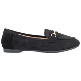 Anesia Paris Elegante loafers i ruskind sort