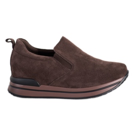 Filippo Læder-slip-on sko brun