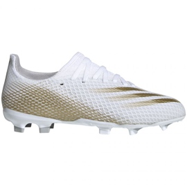 Adidas X GHOSTED.3 Fg Jr EG8210 fodboldstøvler hvid hvid