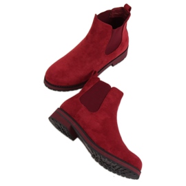 Maroon damestøvler F-3799 Wine rød