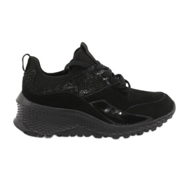 Filippo Slipony sportssko med en strømpe DP1531 / 20 BK sort