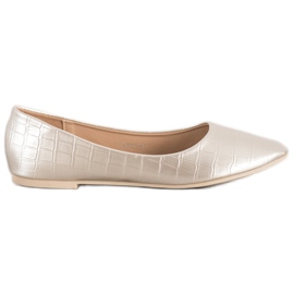 Weide Ballerina i Spitz beige