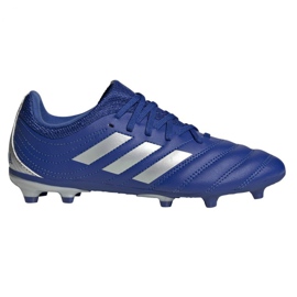 Adidas Copa 20.3 Fg Jr EH1810 fodboldstøvler hvid blå