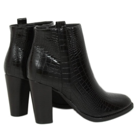 Sorte Snakeskin høje hæle UK10 Sort