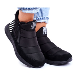 Kvinders ungdoms snestøvler Big Star Black GG274470 sort