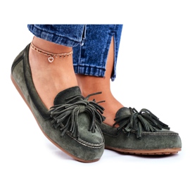 Dame Loafers Maciejka Læder Oliven 04830-24 grøn
