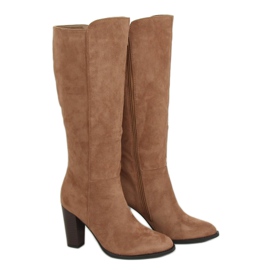 Beige høje hæle UK05P Beige