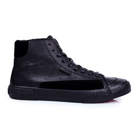 Herresneakers High Big Star Black GG174141 sort