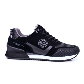 Sport Herresneakers Big Star Sort GG174548 grå