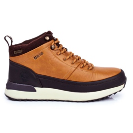 Mænds Trekking Sko Big Star Outdoor Camel GG174561 brun gul
