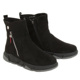 Sorte sportsstøvler KFS-506 Sort