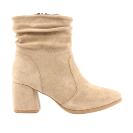 M.Daszyński Beige ruskindstøvler MR2025-10