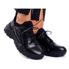 Kvinders sneakers Goe Leather Black GG2N3041 sort