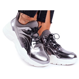 Kvinders sneakers Goe Leather Pewter GG2N3040 sort