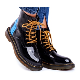 Kvindestøvler Trappers Glany Goe Leather Black GG2N3056 sort