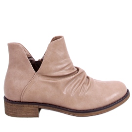 Støvler med udskåret ansigt beige ST-22P Beige