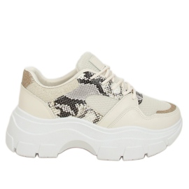 Beige sportssko til kvinder BL195P Beige