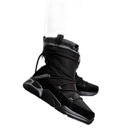 Kvinders snestøvler Big Star Black GG274628 sort