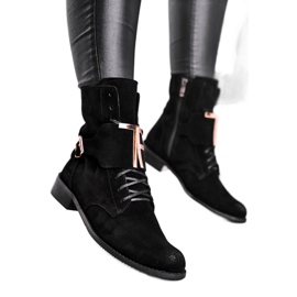 Kvindestøvler Nicole Suede Black 2591 sort