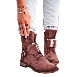 Kvindestøvler Nicole Suede Brown 2591 brun