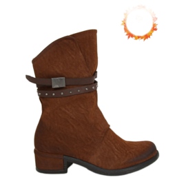 Militære damestøvler camel ST-05P Camel brun