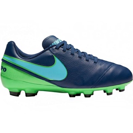Nike Tiempo Legend Vi Fg Jr 819186 443 fodboldsko marine blå