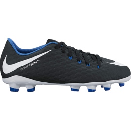 Nike Hypervenom Phelon Iii Fg Jr 852595 002 fodboldstøvler sort sort