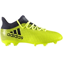 Adidas X 17.1 Fg Jr S82297 fodboldstøvler flerfarvet grøn