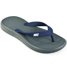 Nike Solay Thong 882690 001 Slide til mænd marine blå grå